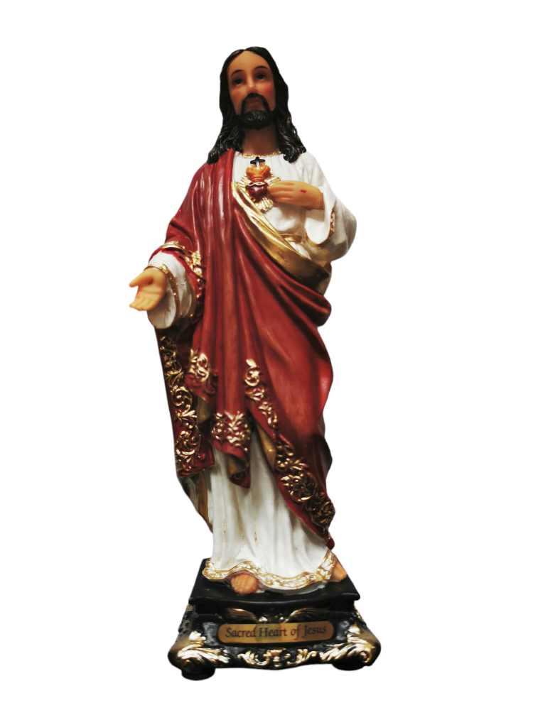Sacred Heart Jesus 20cm statue ornament Catholic painted Saint figurine fig