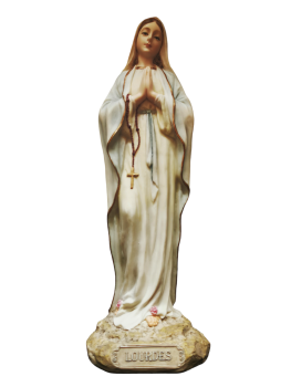 Our Lady of Lourdes 20cm ornament Catholic painted Saint figurine figure statue