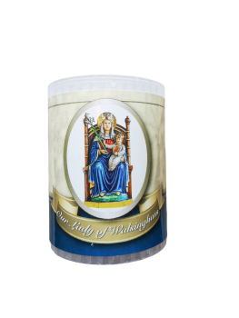 4 x Our Lady of Walsingham Candles Burns for 24 Hours Angelus prayer votive