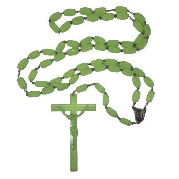 Luminous wall rosary beads glow in the dark very large 1.5 metre long