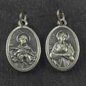 Rosary medal - St. Agnes and St. Cecily - metal