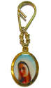 Gold colour Queen of Peace key ring