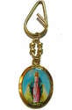 Gold colour Miraculous image key ring