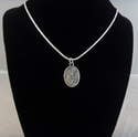 St. Patrick medal pendant silver plated necklace 