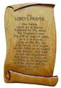 Christian Lord's Prayer scroll plaque 15cm