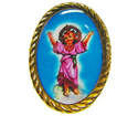 Divine Child gold pin badge