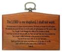 Small The Lord is my Shepherd Christian plaque wooden 9.5cm