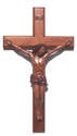 Christian brown wooden Corpus hanging Cross 60cm 