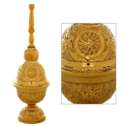 Catholic church holy water sprinkler high quality polished bronze 11