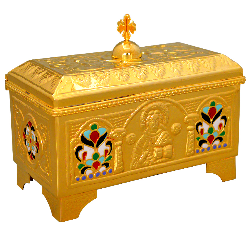Catholic church holy bread box high quality polished brass 6