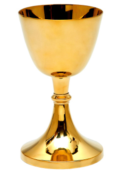 Plain small Chalice 17cm tall high quality polished brass food safe