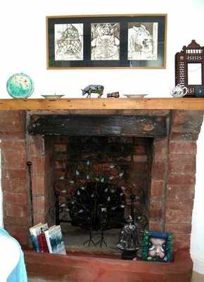 sitting room fireplace
