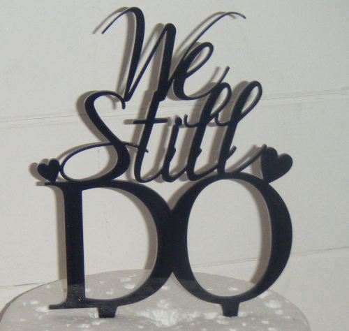 We still do Acrylic Cake Topper with Hearts