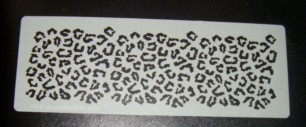 Leopard Spots Design Cake Craft Stencil