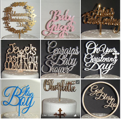 Baby/Christening/Communion etc Theme Toppers