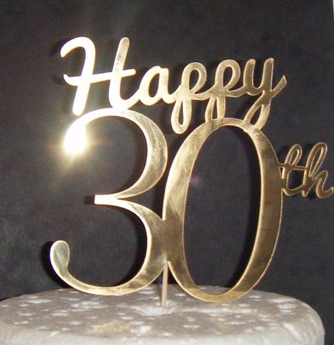 Happy 30th Cake Topper