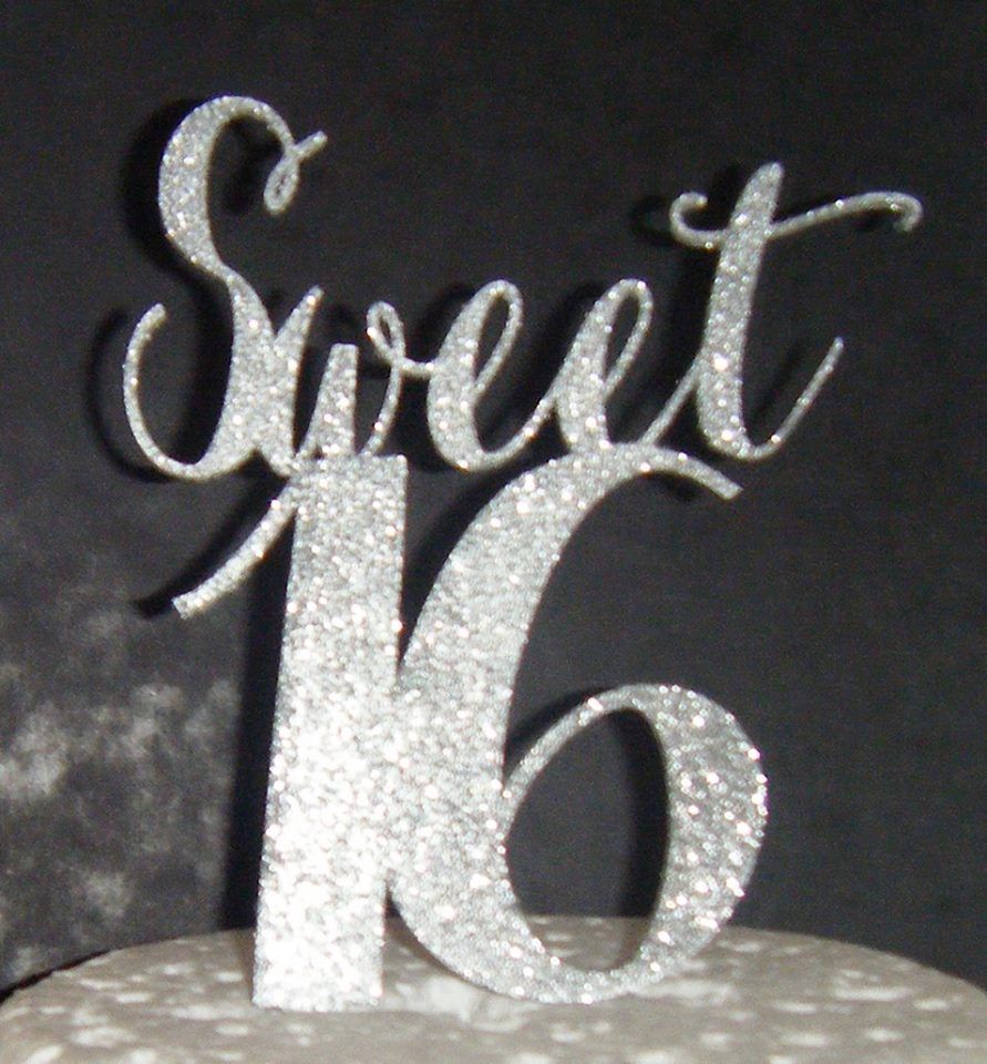 Sweet 16 Cake Topper 1