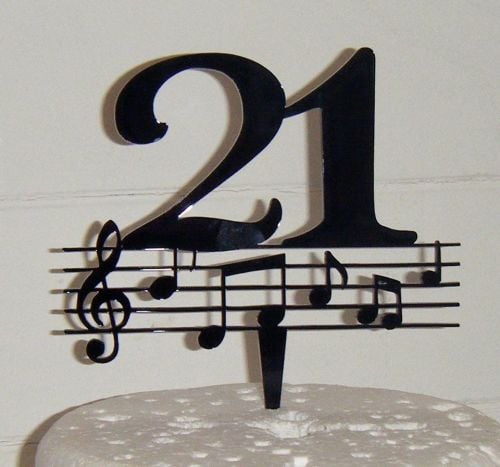 21 Music note Cake Topper