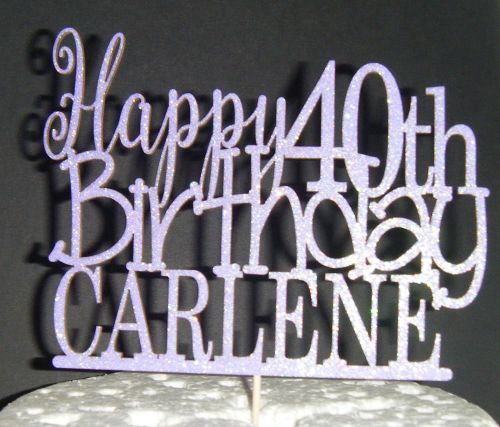 Happy number Birthday and Name Topper Custom made