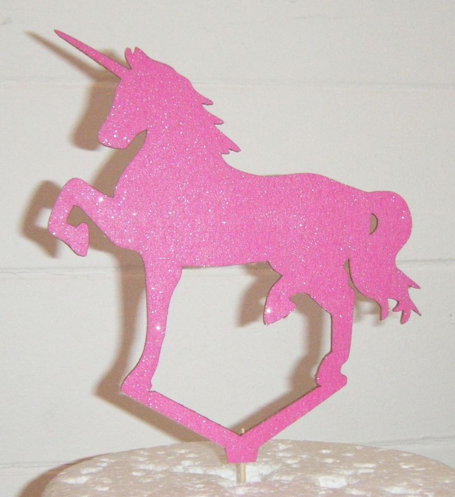 Lasercut Unicorn Celebration Cake Topper