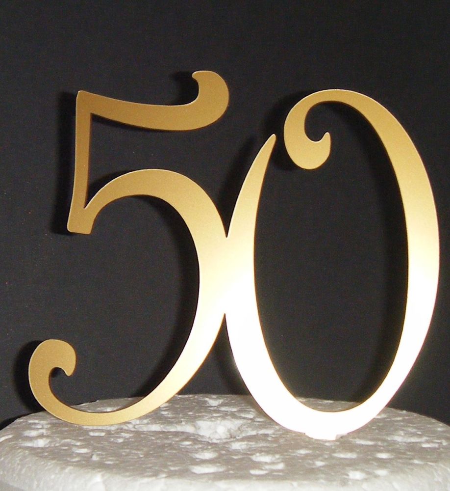 50 Cake Topper 3