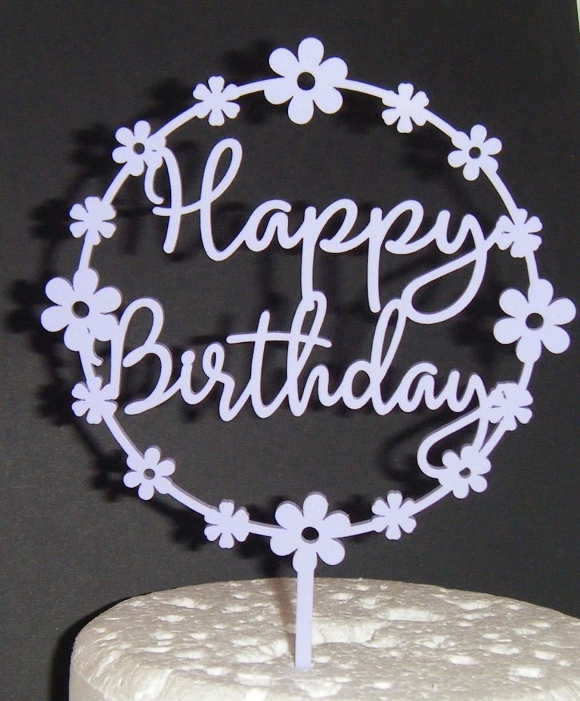 Happy Birthday Cake Topper
