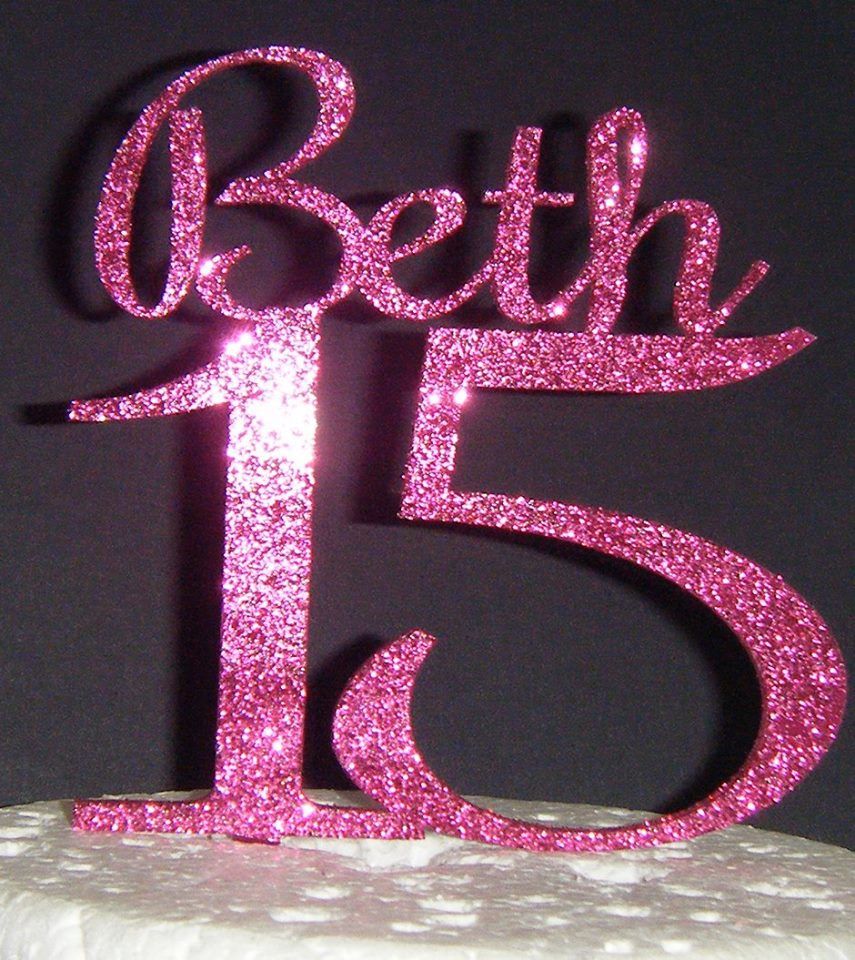 Name & Age Topper Custom made