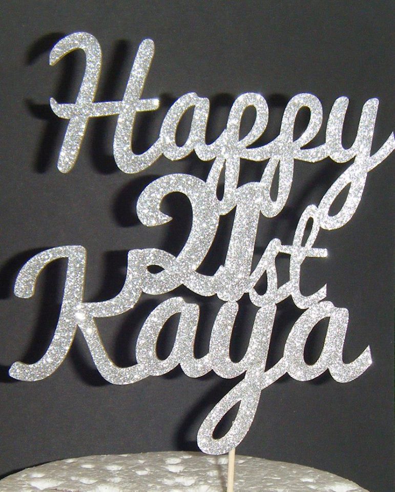 Happy (any Number) Name Cake Topper 2