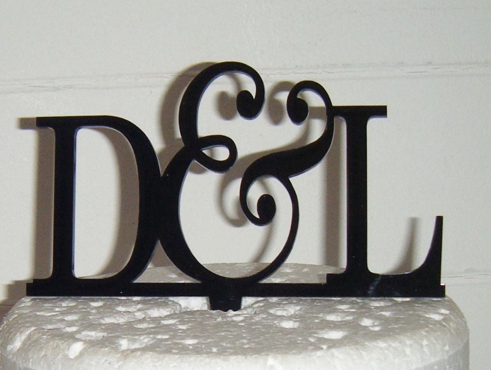 Bold Large & Initials Letters Topper