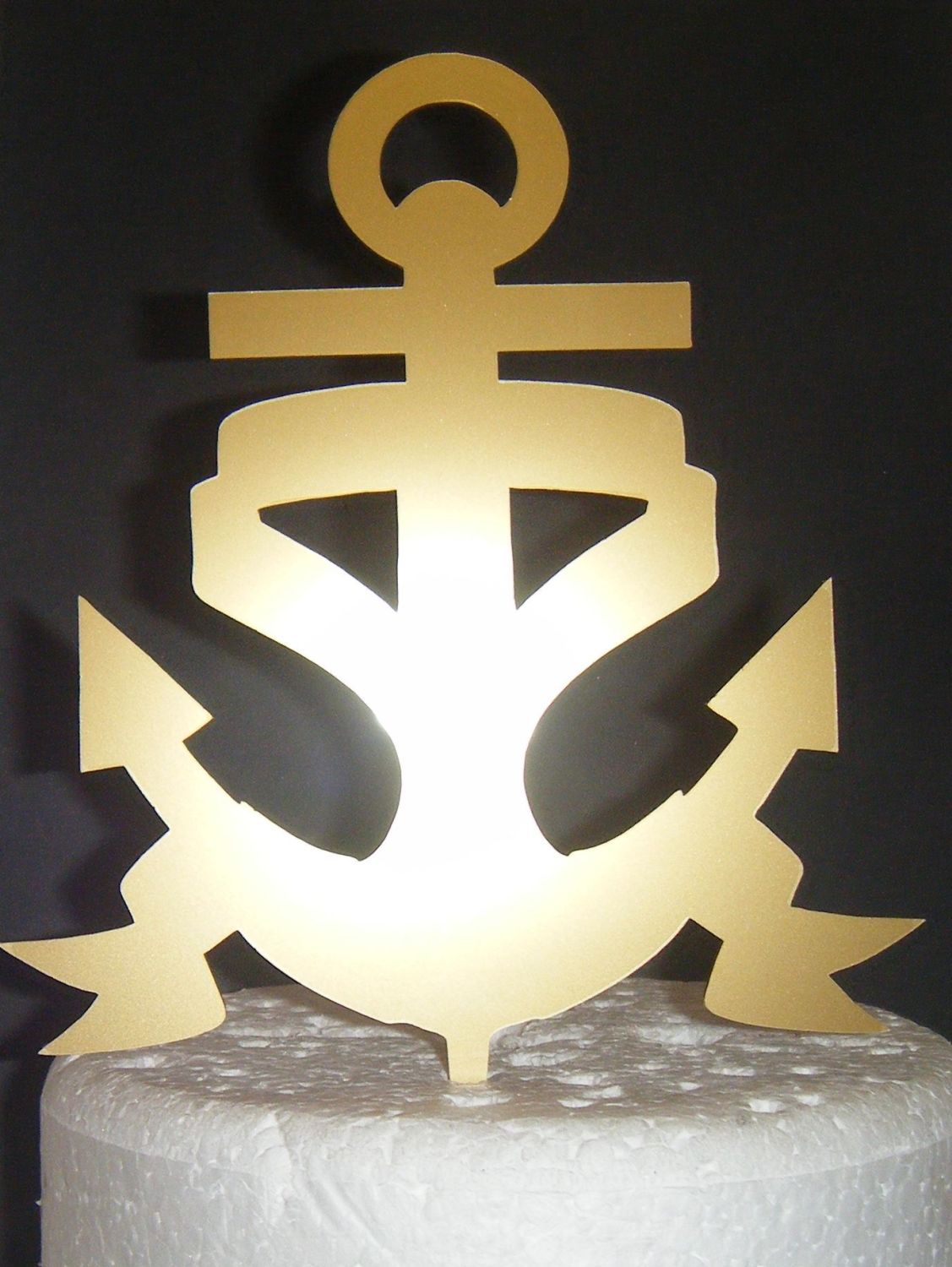 Anchor Shape Laser Cut Cake Topper