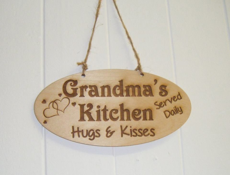 Grandma's Kitchen wooden plaque