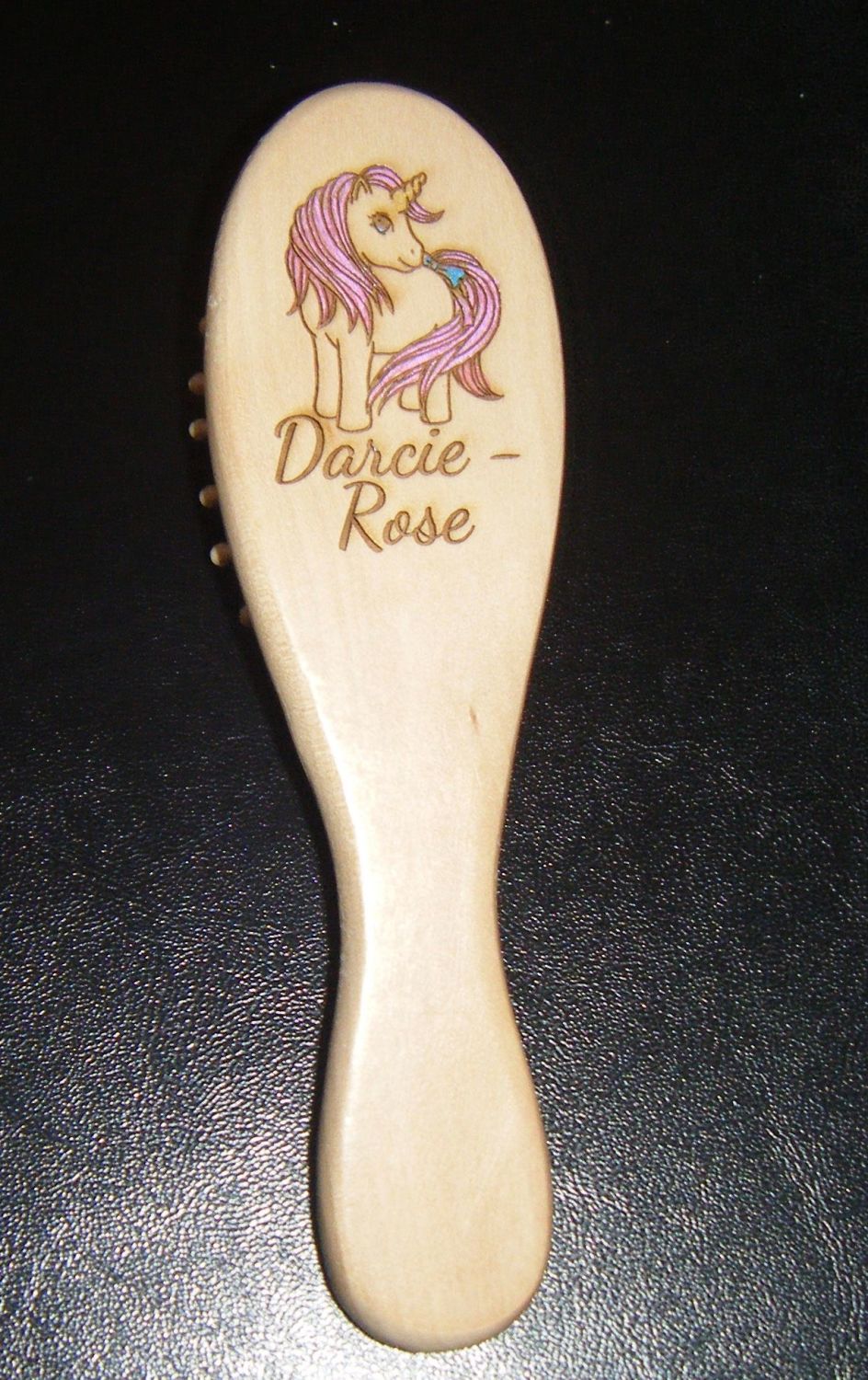 Personalised Wooden Hairbrush 15cm