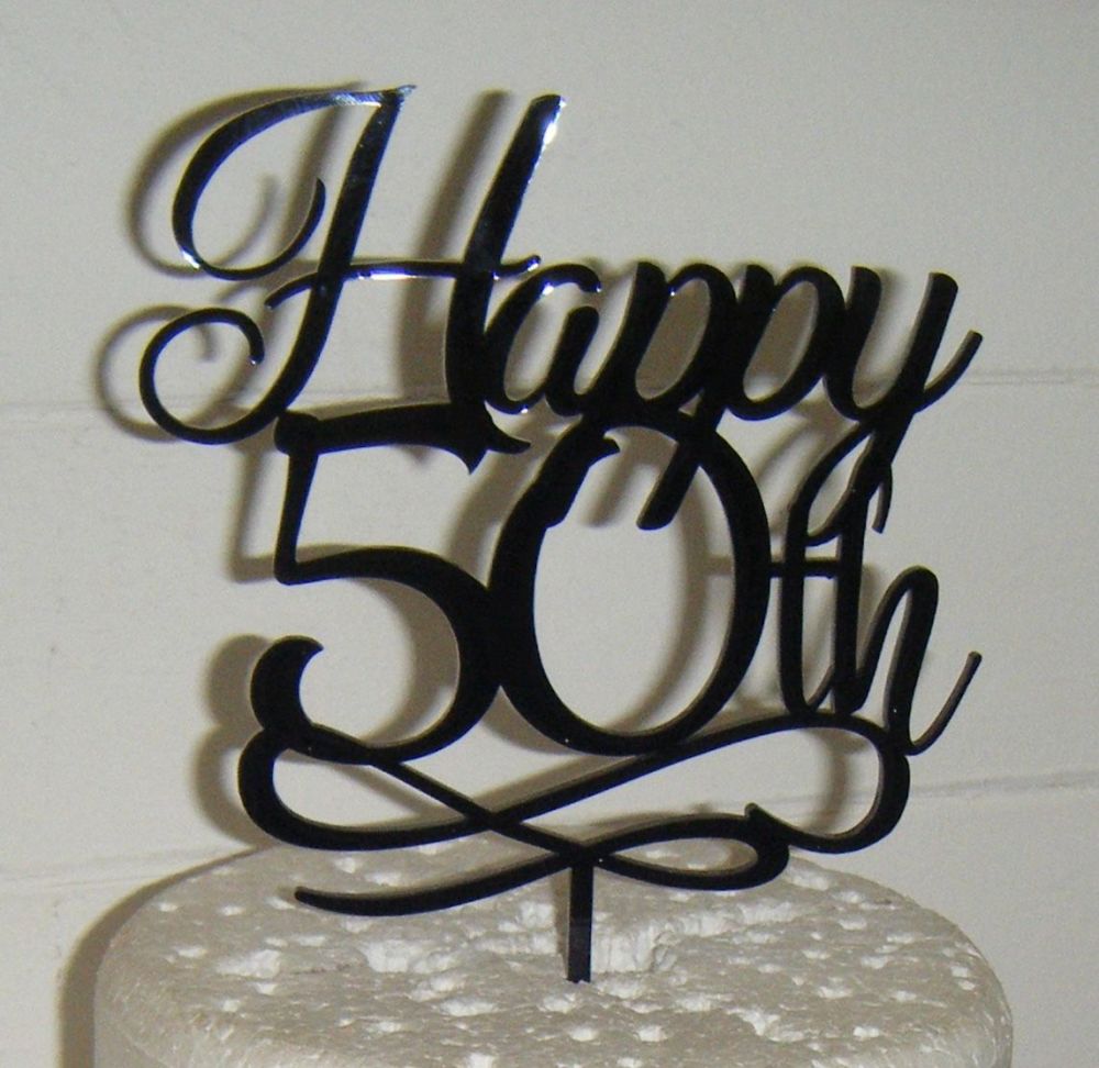 Happy 21st, 30th 40th 50th 60th etc Cake Topper