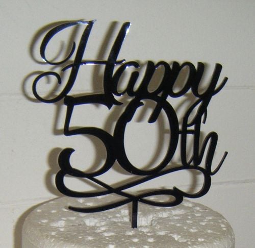 Happy 21st, 30th 40th 50th 60th etc Cake Topper