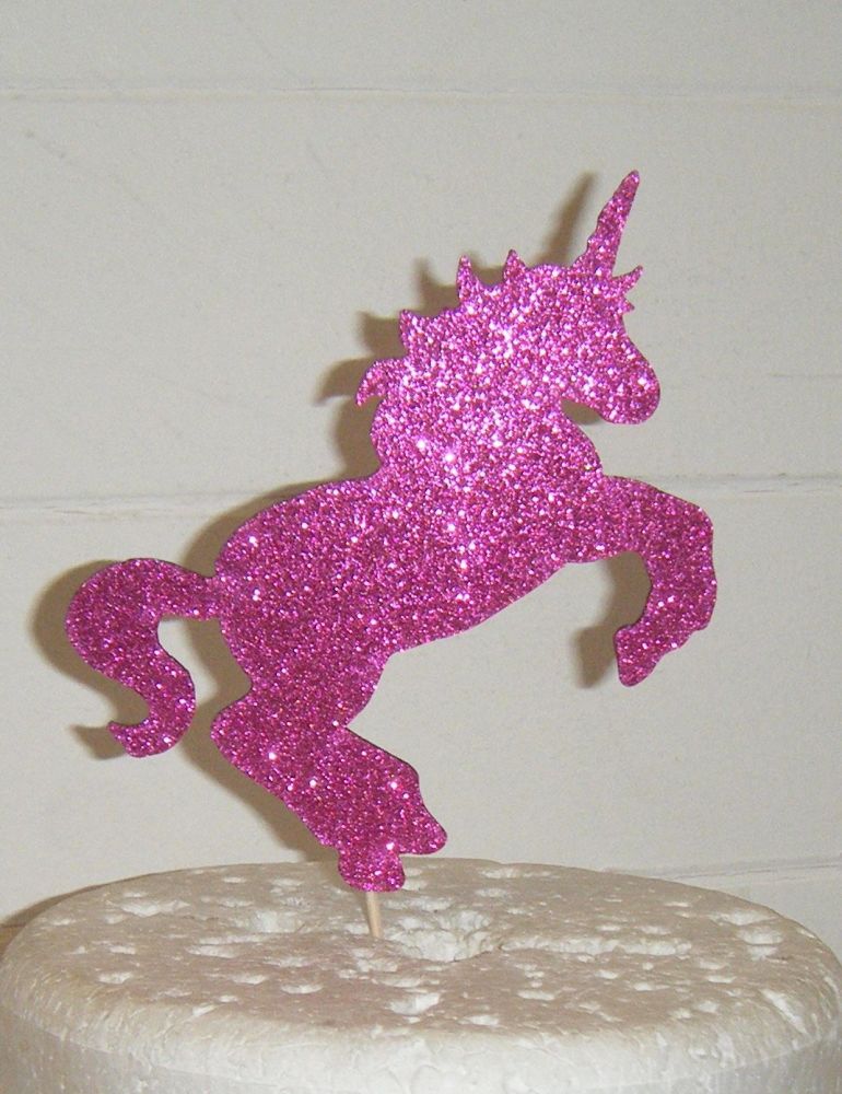 Lasercut Unicorn Shape Birthday Cake Topper