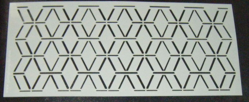 geometric pattern craft cake stencil