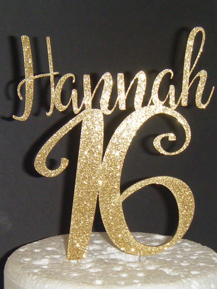 Name & Age Topper Custom made 2