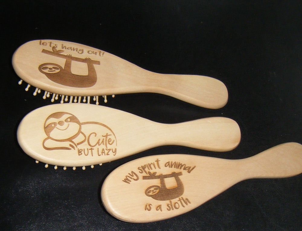 Personalised Wooden Hairbrush 23cm