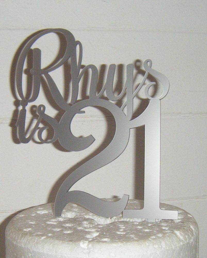 Number is name Custom Cake Topper 3