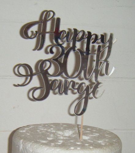 Happy (any Number) Name Cake Topper 3 rist