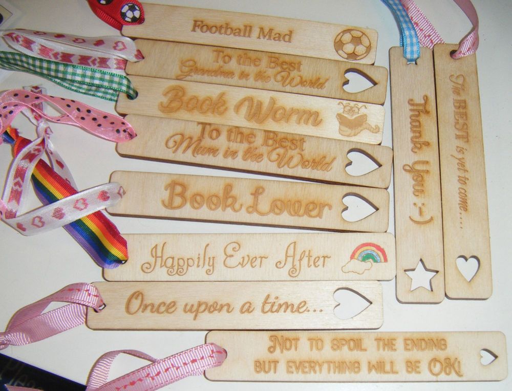 Personalised Wooden Bookmark