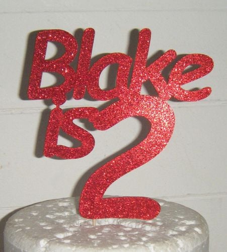 Name is number Custom Cake Topper 4 (com)