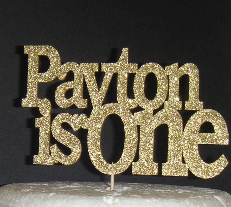 Name is One Cake topper (or any number) design 2