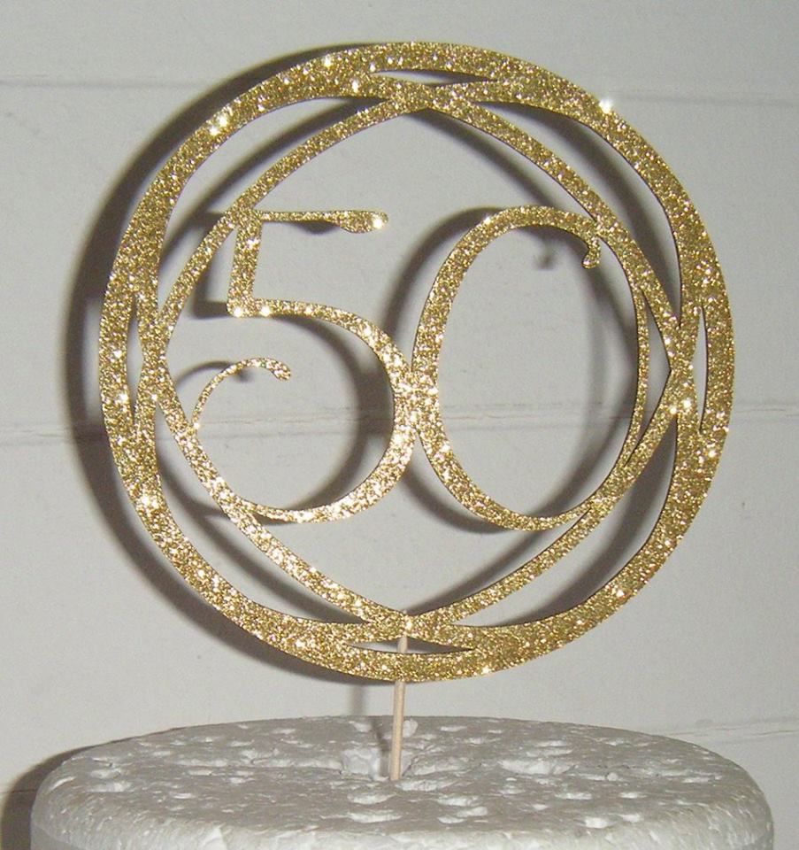 Circle Geometric style Cake Topper any number, 21, 30, 40, 50, 60, 70etc