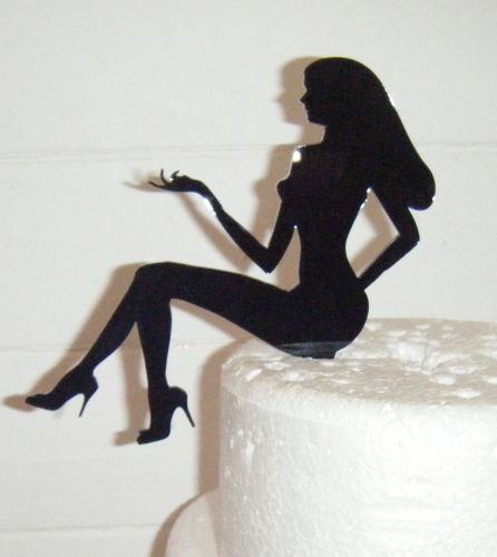 Download Lady Sitting Cake Topper