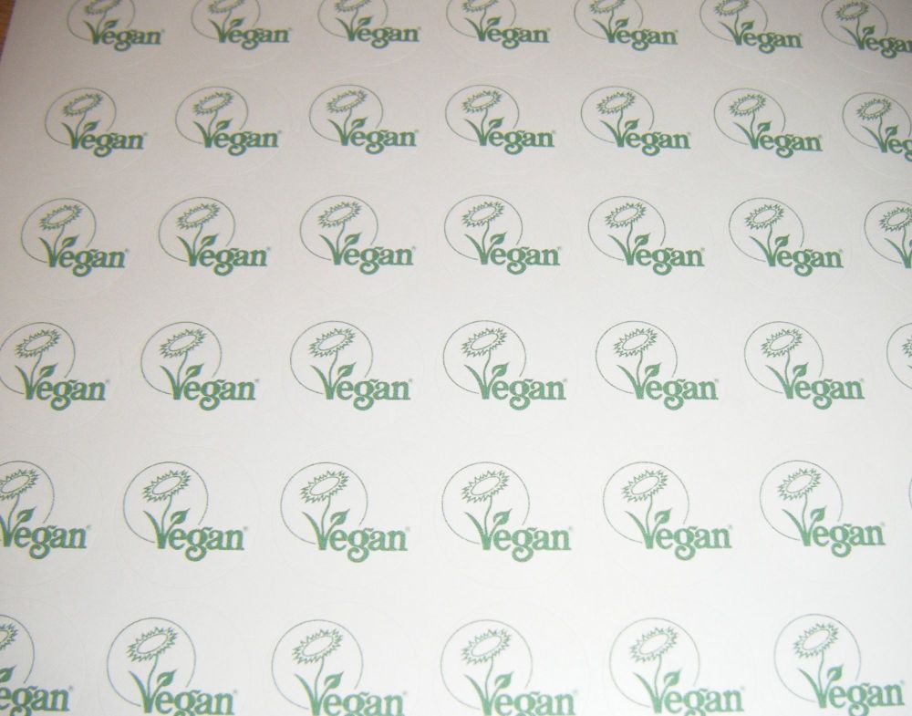 Vegan Design Green Stickers 