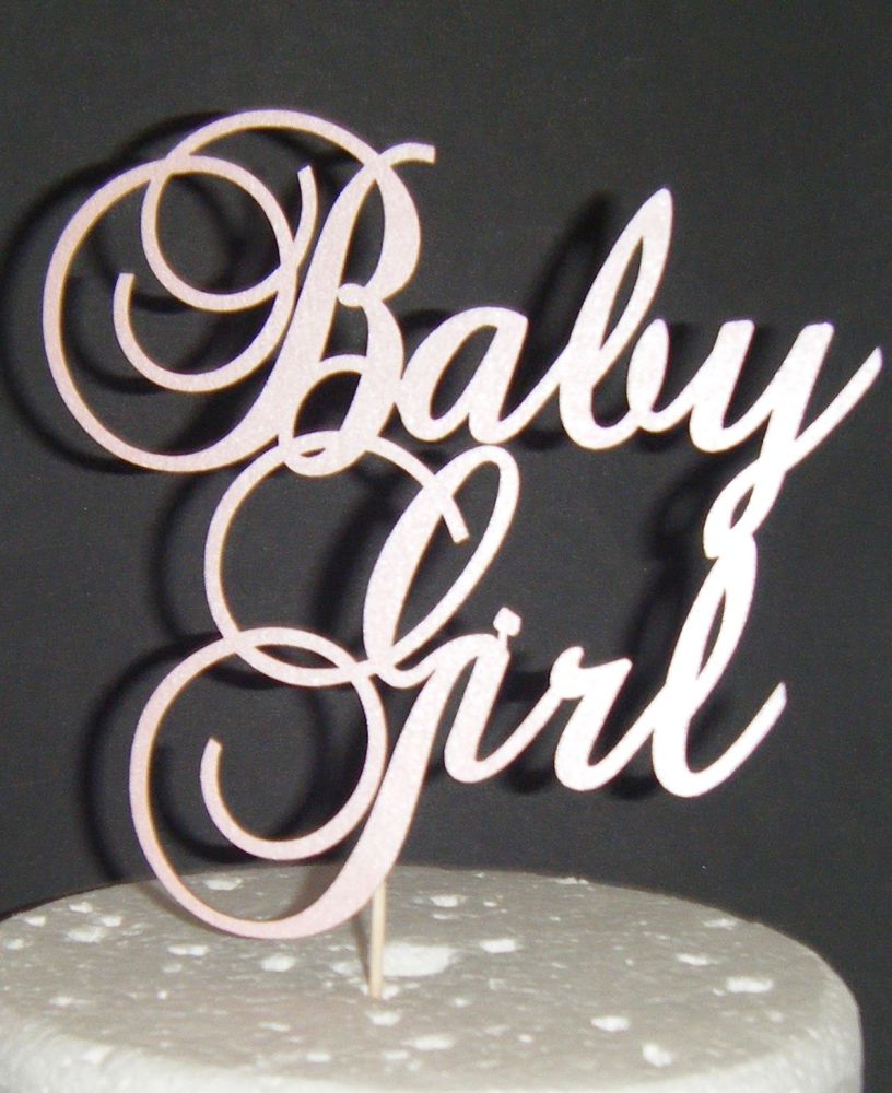 Baby Girl Shower Cake topper - 3