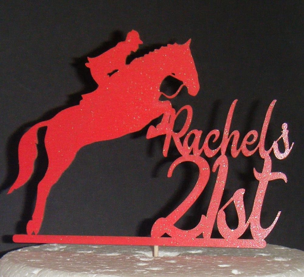 Horse Name Number Topper Custom made