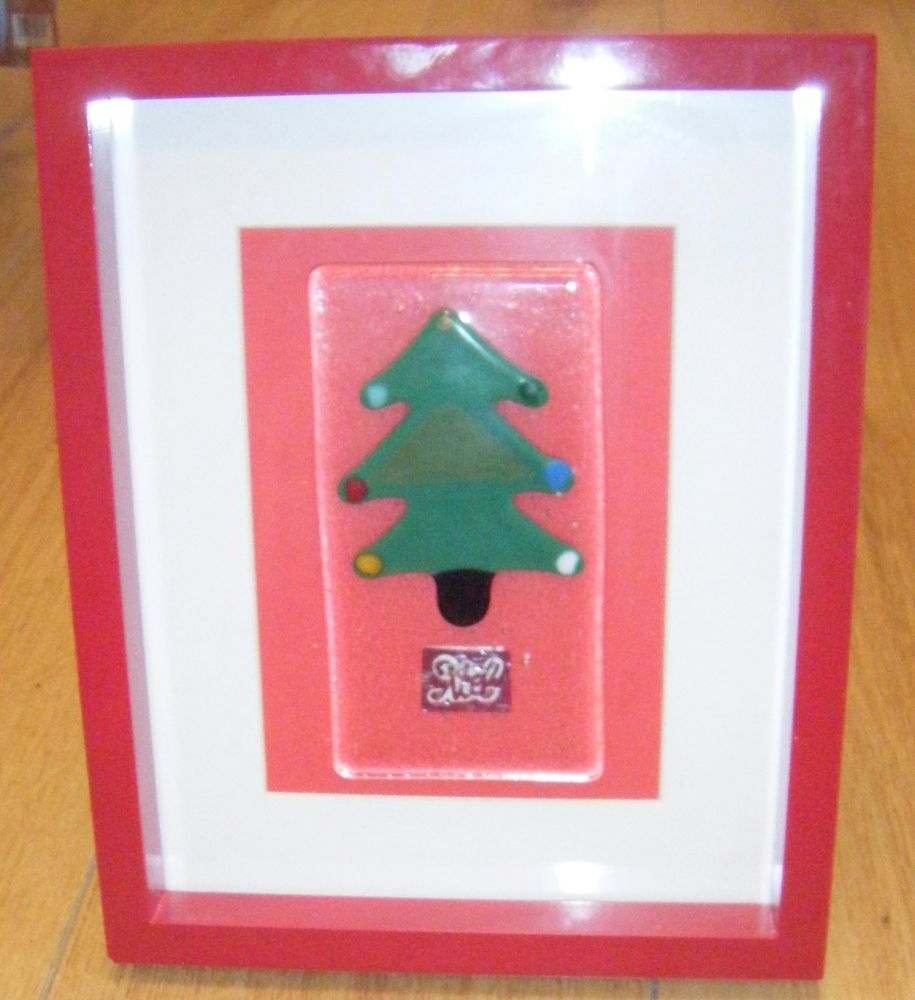Christmas Tree - NOEL -  Art Glass Picture Frame