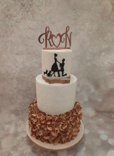 Initials With Heart Letters Topper